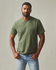 men's premium slub crew tee